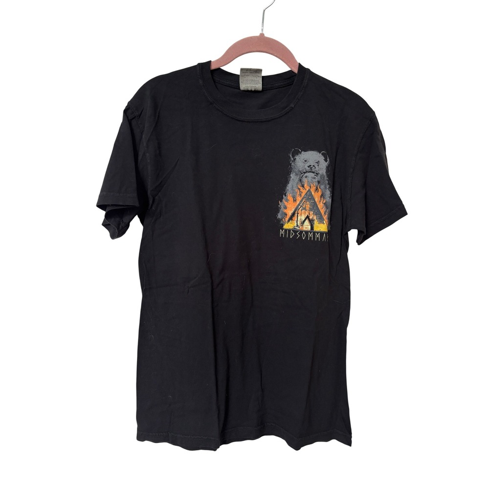 Graveyard Goods Midsommar Movie Graphic T-Shirt Black Small A24 Folk Horror Bear